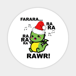 Funny Baby Dinosaur Christmas T Rex Men Boys Kids Xmas Gift Magnet